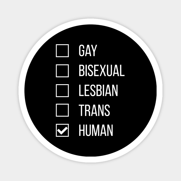 Human LGBT Magnet by sunima